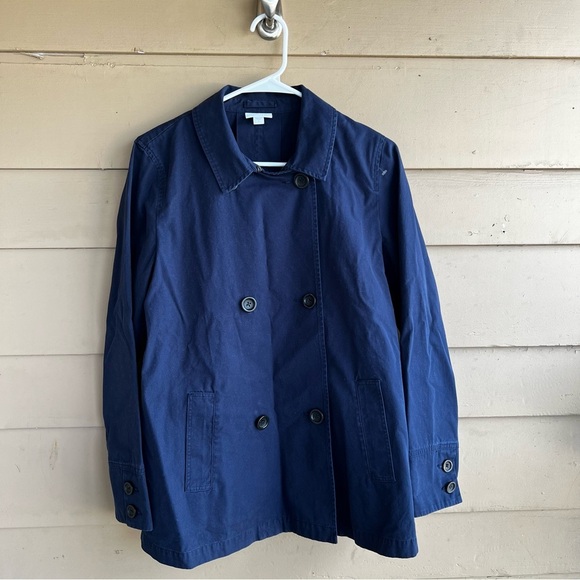 J Jill Jacket Pea Coat Navy Blue Sz. Small - Picture 1 of 6